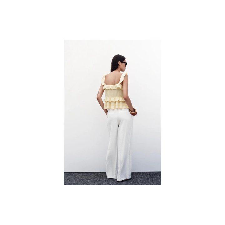 ТОП С ВОЛАНАМИ, КРУЖЕВОМ И ЛЬНОМ