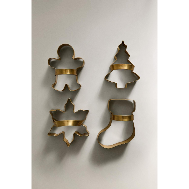 Набор стальных форм для выпечки рождественских украшений (набор из 4 штук)
