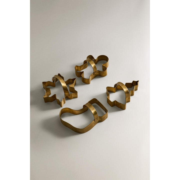 Набор стальных форм для выпечки рождественских украшений (набор из 4 штук)