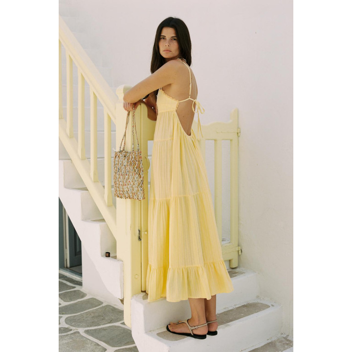 ПЛАТЬЕ С ПАНЕЛЯМИ И ОТКРЫТОЙ СПИНОЙ