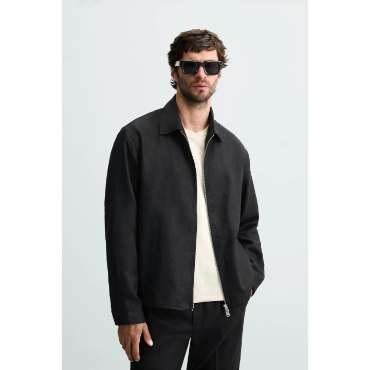 КУРТКА-РУБАШКА ИЗ 100% ЛЬНА