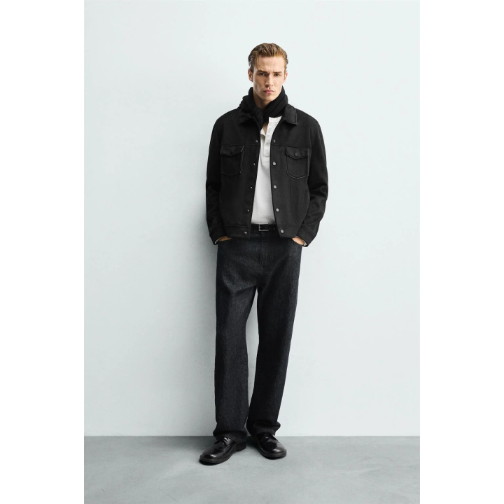 КУРТКА КЛАССИЧЕСКОГО КРОЯ ПОД ЗАМШУ