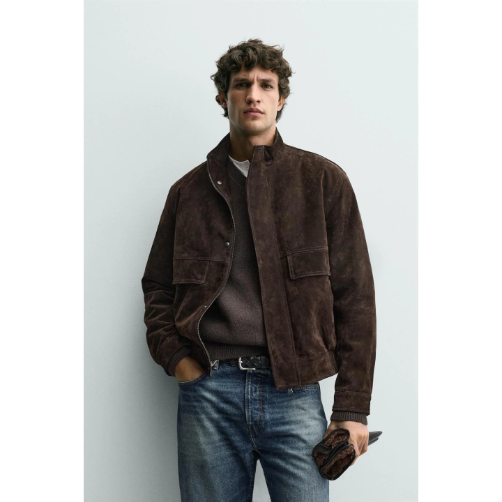 КУРТКА ИЗ КОЖИ СПИЛКА