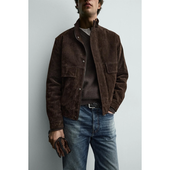 КУРТКА ИЗ КОЖИ СПИЛКА