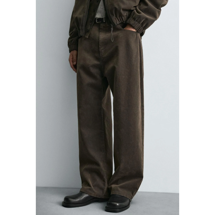 ВЕЛЮРОВЫЕ БРЮКИ СВОБОДНОГО КРОЯ