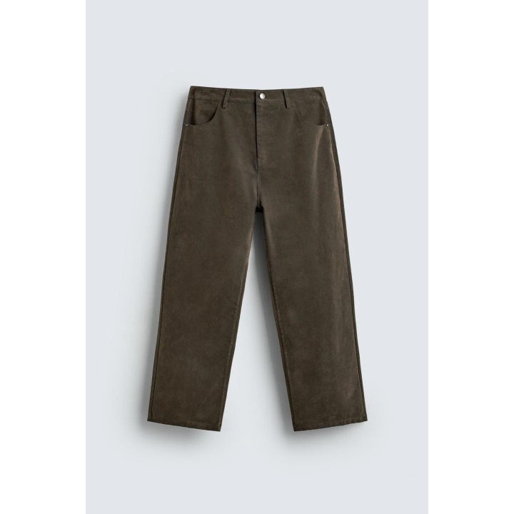 ВЕЛЮРОВЫЕ БРЮКИ СВОБОДНОГО КРОЯ