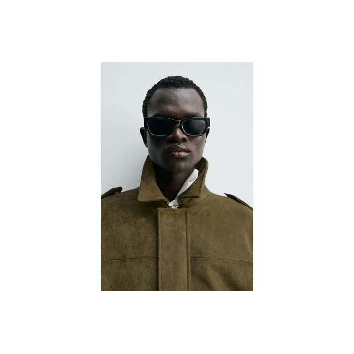 УКОРОЧЕННАЯ КУРТКА ИЗ ИСКУССТВЕННОЙ ЗАМШИ