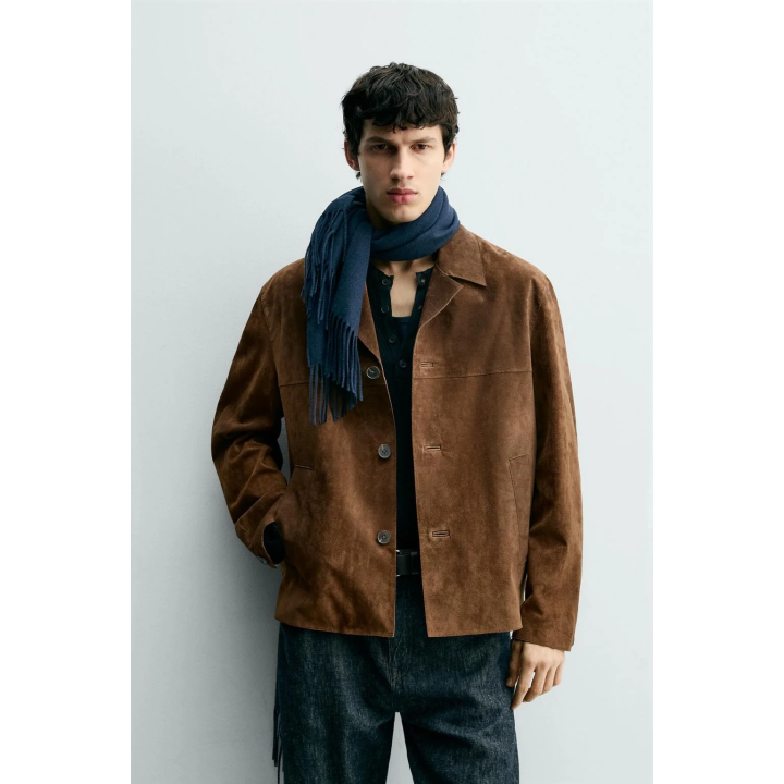 КУРТКА-РУБАШКА ИЗ ЗАМШИ