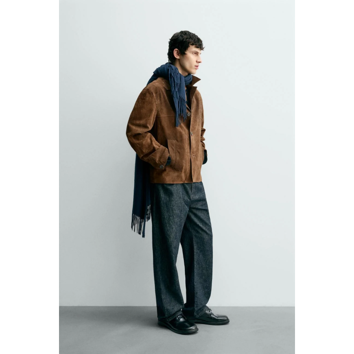 КУРТКА-РУБАШКА ИЗ ЗАМШИ