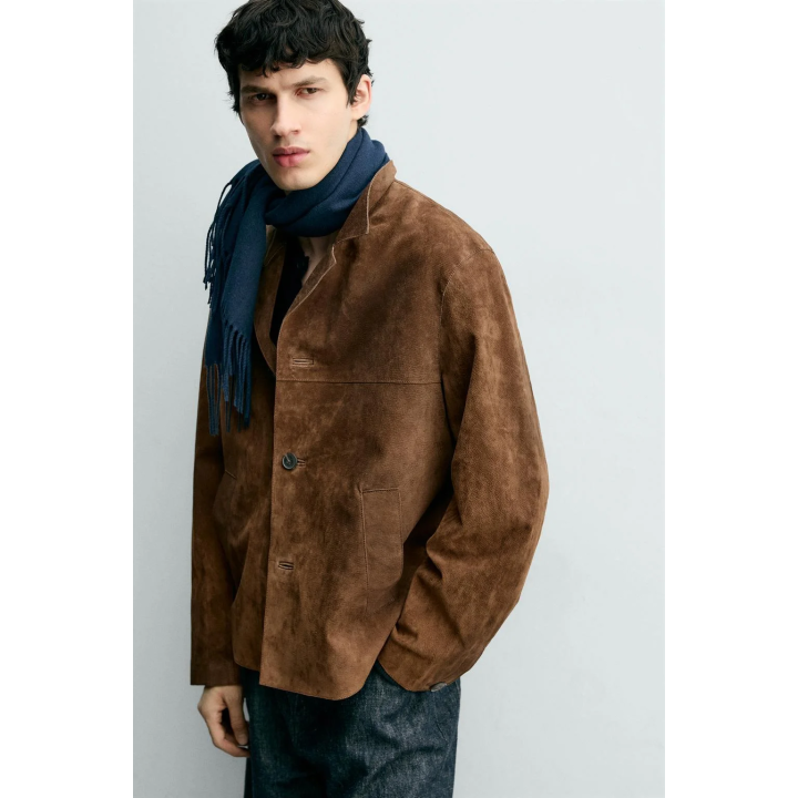 КУРТКА-РУБАШКА ИЗ ЗАМШИ