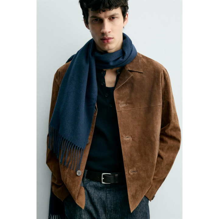 КУРТКА-РУБАШКА ИЗ ЗАМШИ