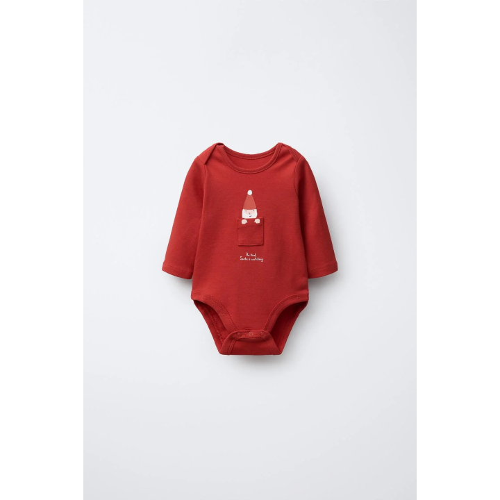 НАБОР ИЗ 3 БОДИ «ДЕД МОРОЗ, ОЛЕНЬ И СНЕГОВИК»