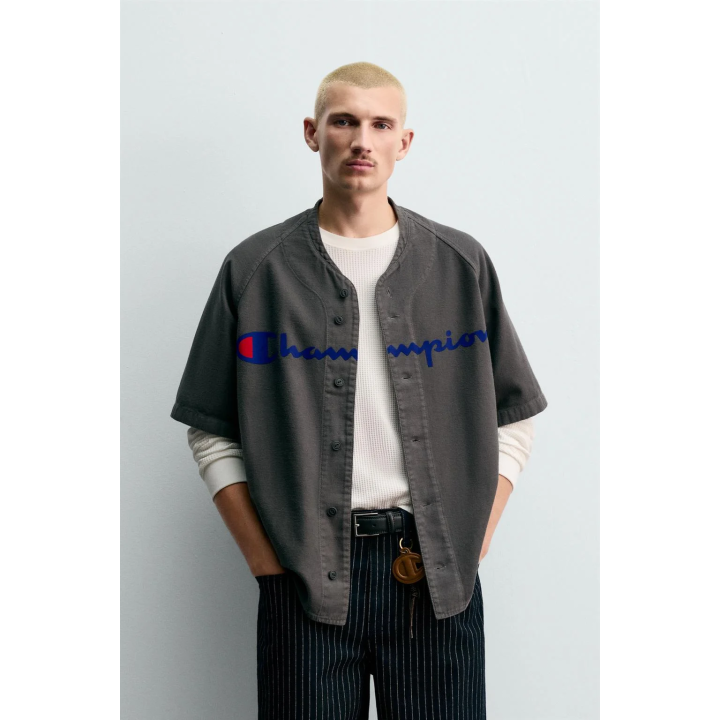 РУБАШКА BASEBALL С ПРИНТОМ CHAMPION ® X ZARA