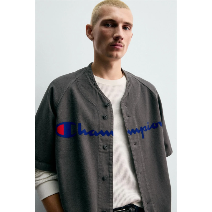РУБАШКА BASEBALL С ПРИНТОМ CHAMPION ® X ZARA