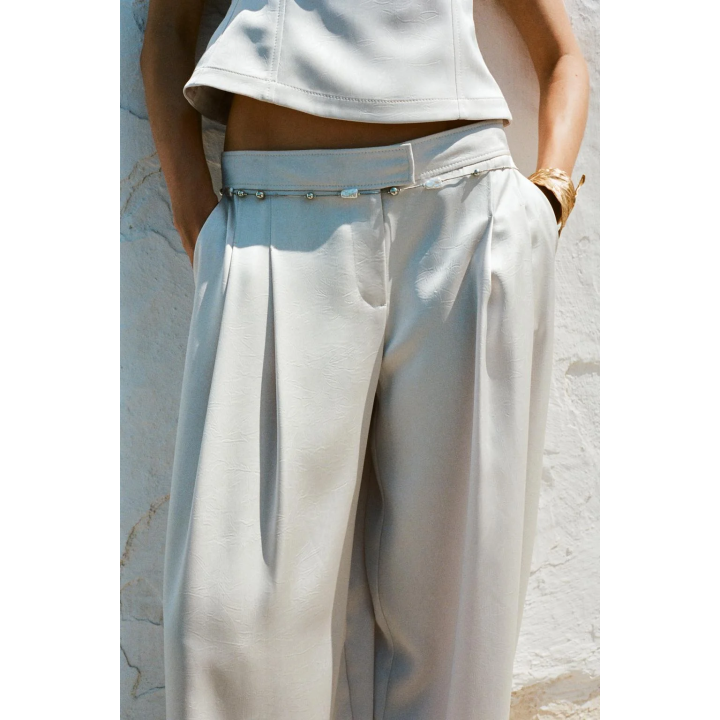 ШИРОКИЕ БРЮКИ ИЗ АТЛАСА