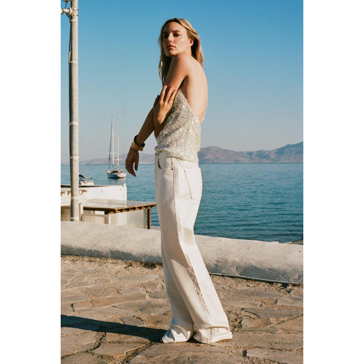 ТОП С ПАЙЕТКАМИ И ГОРЛОВИНОЙ ХАЛТЕР