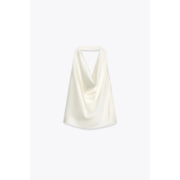 БЛЕСТЯЩИЙ ТОП С ГОРЛОВИНОЙ ХАЛТЕР