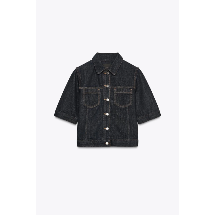 Джинсовая куртка с карманами из коллекции zw