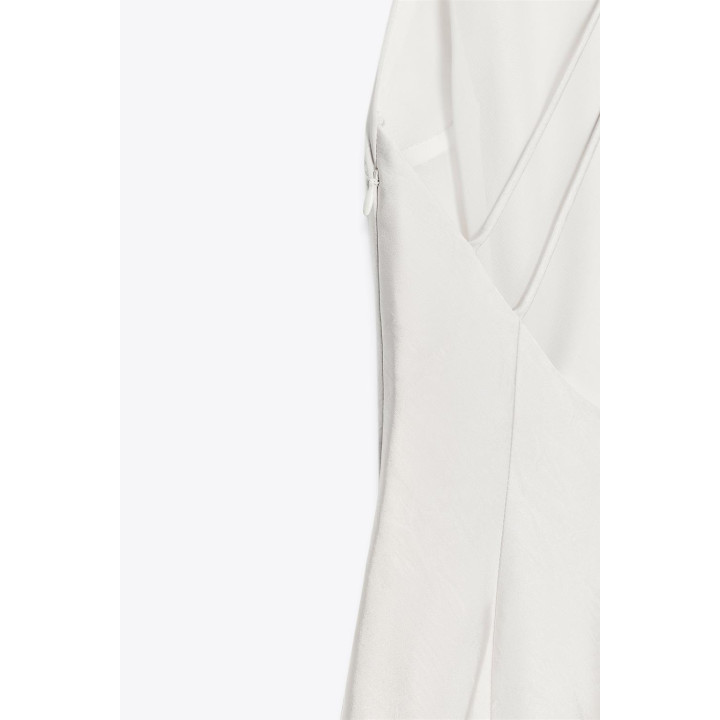 АТЛАСНОЕ ПЛАТЬЕ МИДИ С ОТКРЫТОЙ СПИНОЙ