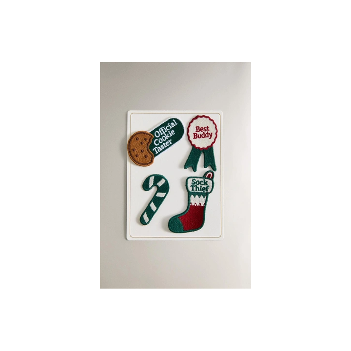 THERMO-ADHESIVE CHRISTMAS PATCHES (PACK OF 4)