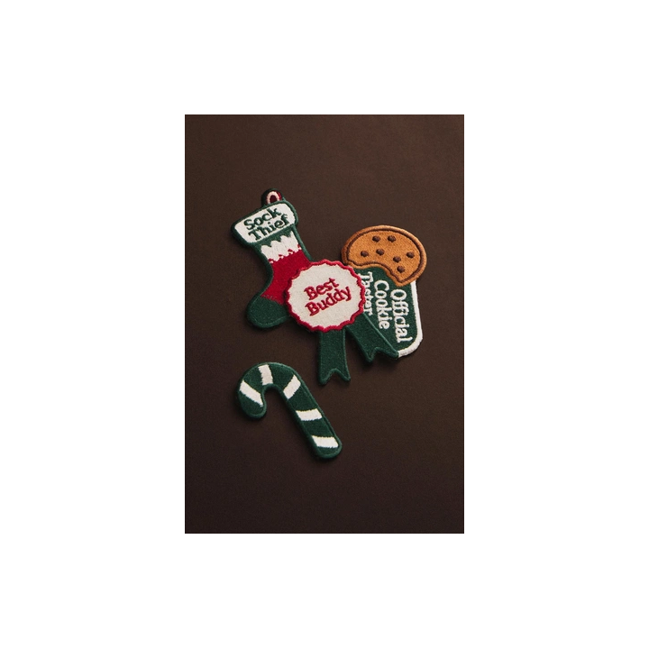 THERMO-ADHESIVE CHRISTMAS PATCHES (PACK OF 4)