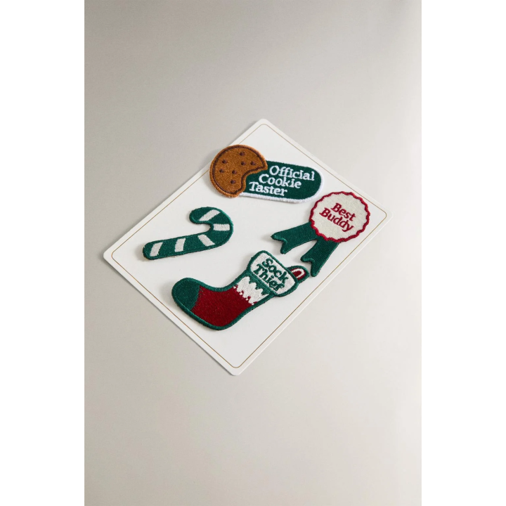 THERMO-ADHESIVE CHRISTMAS PATCHES (PACK OF 4)