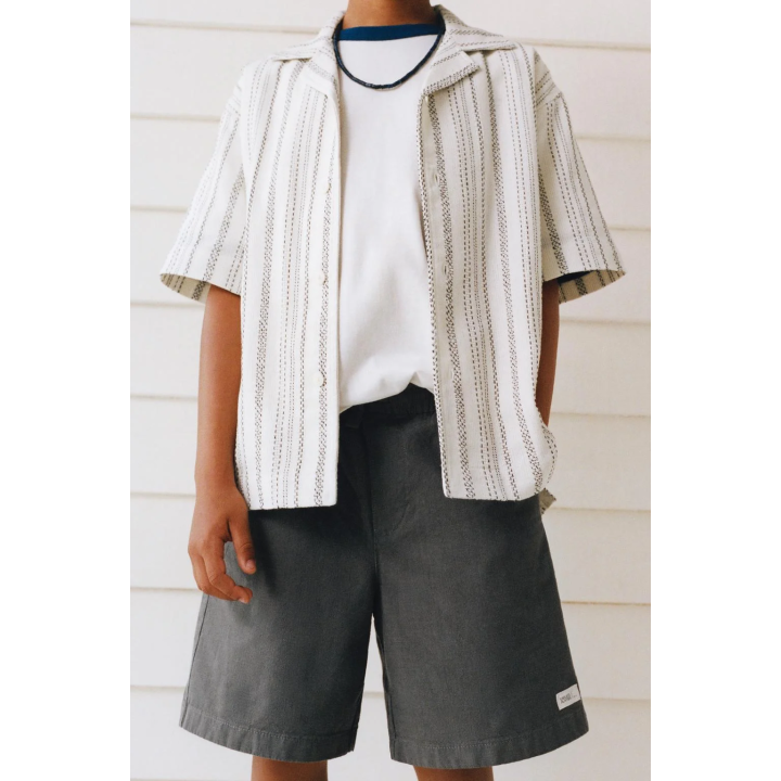 РУБАШКА БОУЛИНГ В РУСТИКАЛЬНОМ СТИЛЕ В ПОЛОСКУ