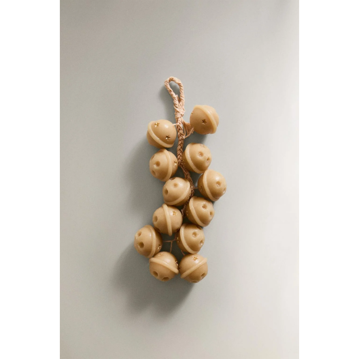 Набор рождественских свечей в виде каскада колокольчиков на санях (набор из 12 штук)