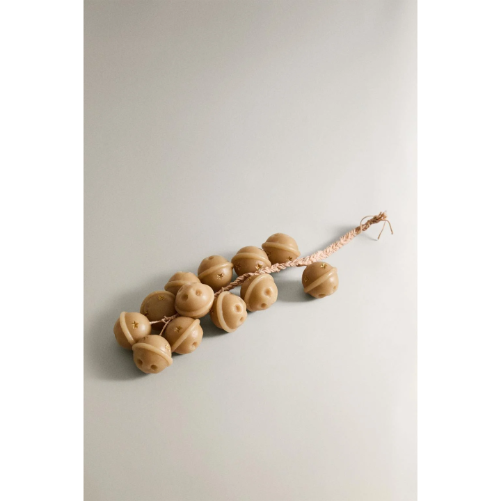 Набор рождественских свечей в виде каскада колокольчиков на санях (набор из 12 штук)