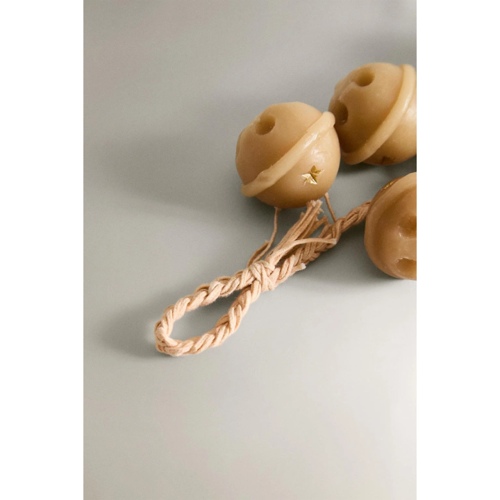 Набор рождественских свечей в виде каскада колокольчиков на санях (набор из 12 штук)