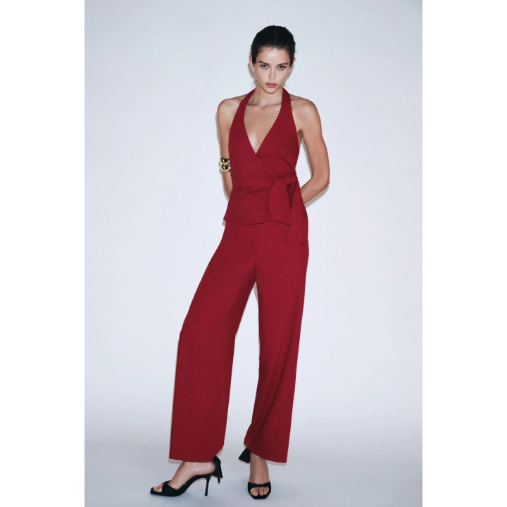 ЖИЛЕТ ХАЛТЕР С ЗАВЯЗКОЙ