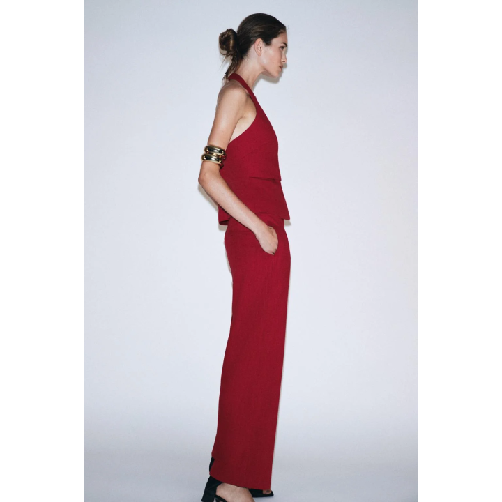 ЖИЛЕТ ХАЛТЕР С ЗАВЯЗКОЙ