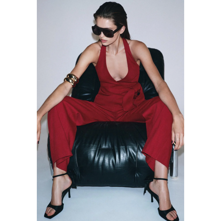 ЖИЛЕТ ХАЛТЕР С ЗАВЯЗКОЙ