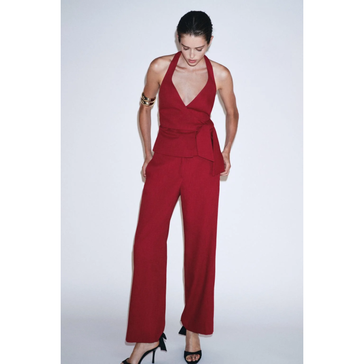 ЖИЛЕТ ХАЛТЕР С ЗАВЯЗКОЙ