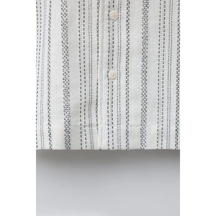 РУБАШКА БОУЛИНГ В РУСТИКАЛЬНОМ СТИЛЕ В ПОЛОСКУ