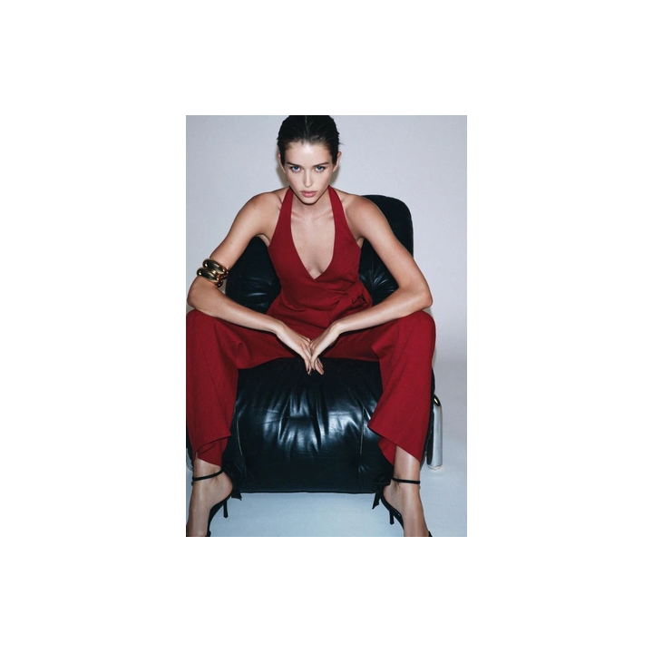 ЖИЛЕТ ХАЛТЕР С ЗАВЯЗКОЙ