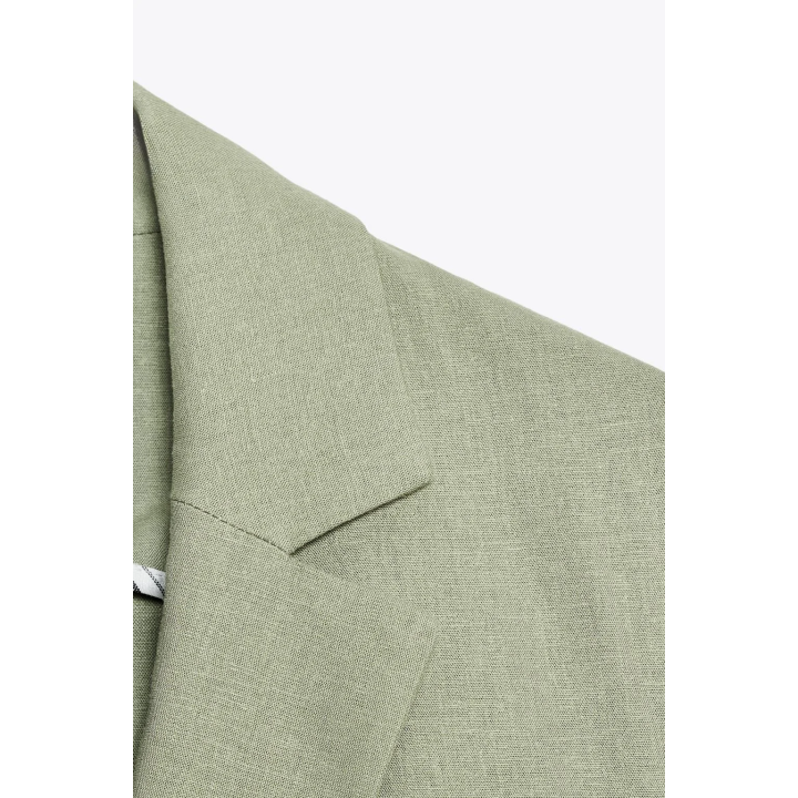 БЛЕЙЗЕР ИЗ ЛЬНА С КОРОТКИМИ РУКАВАМИ