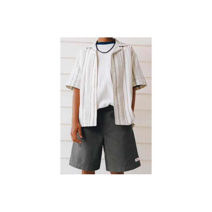 РУБАШКА БОУЛИНГ В РУСТИКАЛЬНОМ СТИЛЕ В ПОЛОСКУ