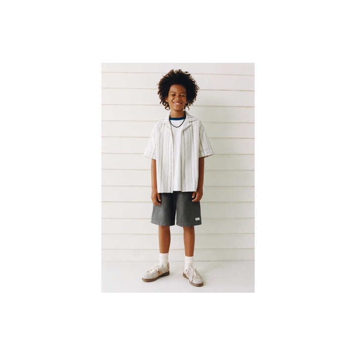 РУБАШКА БОУЛИНГ В РУСТИКАЛЬНОМ СТИЛЕ В ПОЛОСКУ