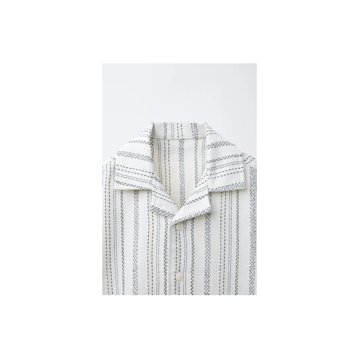 РУБАШКА БОУЛИНГ В РУСТИКАЛЬНОМ СТИЛЕ В ПОЛОСКУ