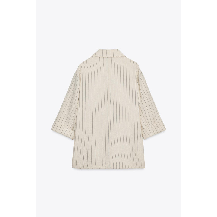 ДВУБОРТНЫЙ БЛЕЙЗЕР В ПОЛОСКУ