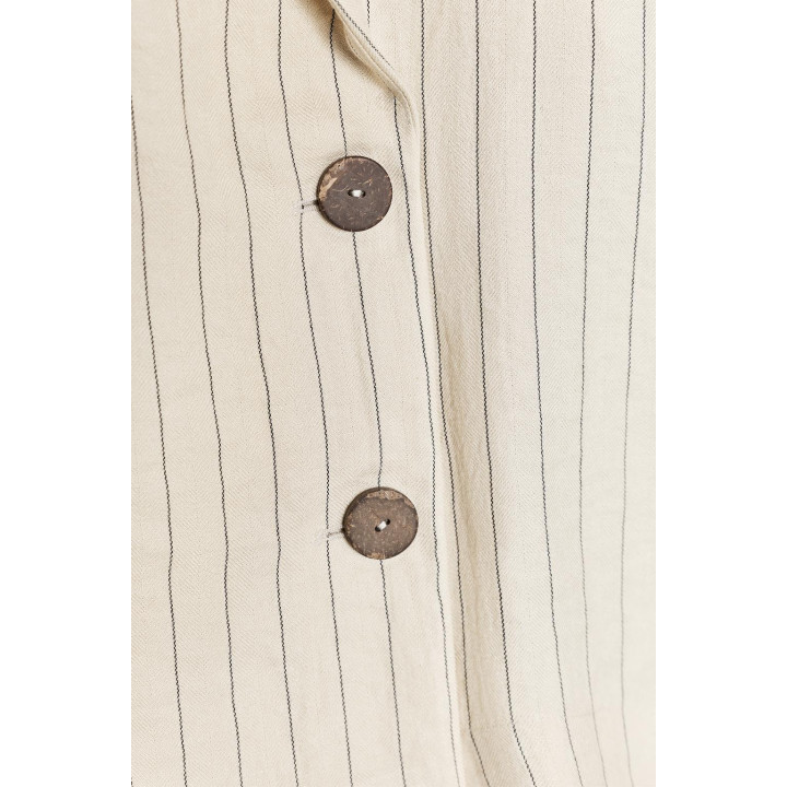 ДВУБОРТНЫЙ БЛЕЙЗЕР В ПОЛОСКУ