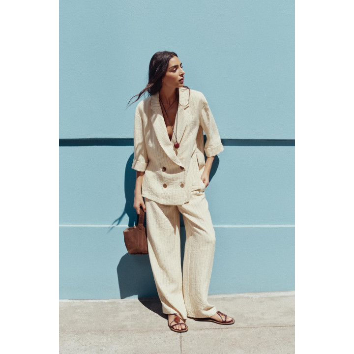 ПРЯМЫЕ БРЮКИ В ПОЛОСКУ