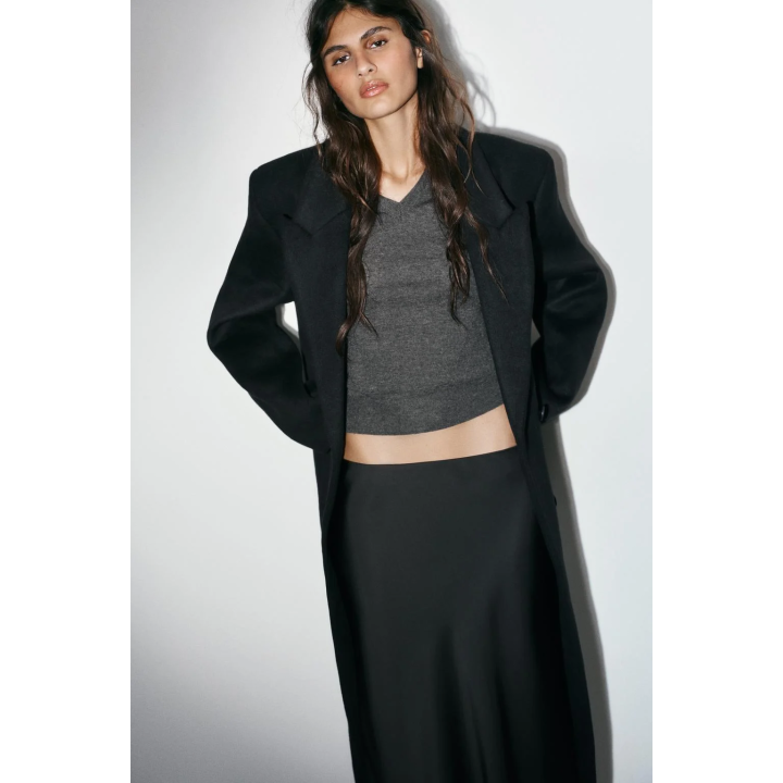 АТЛАСНАЯ ЮБКА МИДИ