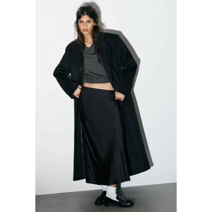 АТЛАСНАЯ ЮБКА МИДИ