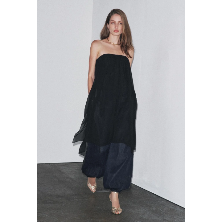 УДЛИНЕННЫЙ ТОП БЕЗ БРЕТЕЛЕЙ — ZW COLLECTION