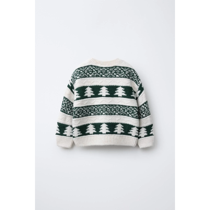 Джемпер с вязаным рисунком дерева