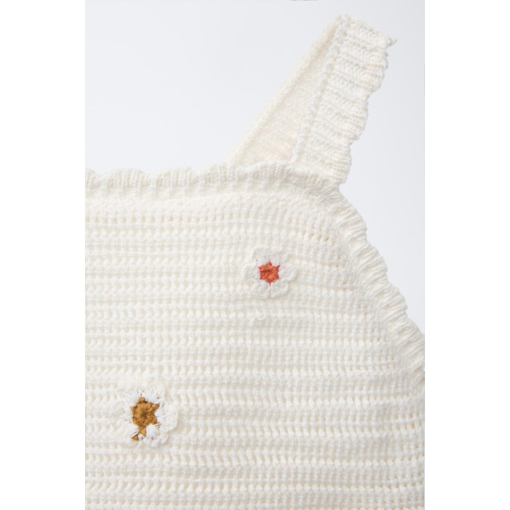 Купальник с цветочным аппликей на 3-6 лет