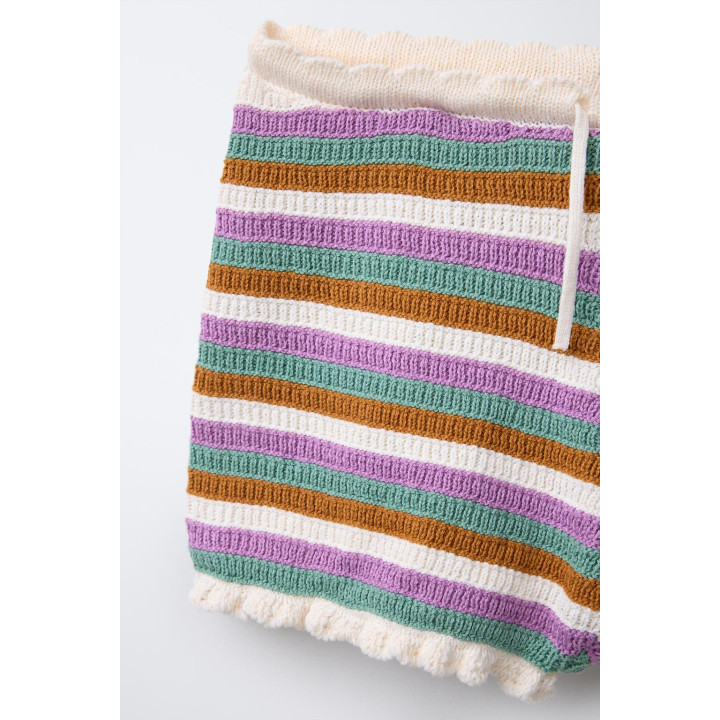 Комплект в полоску с крючком, 6-14 лет