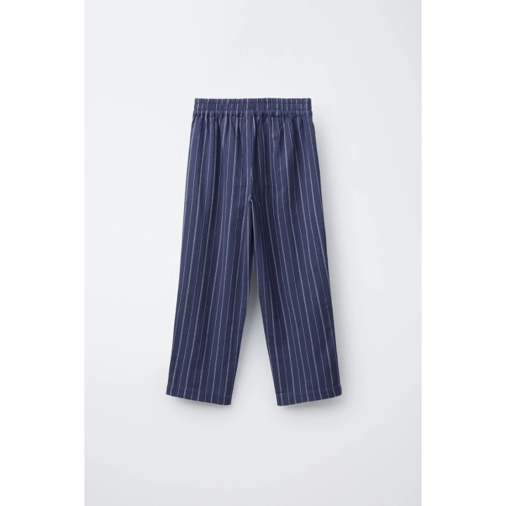 6-14 ЛЕТ/ КОМБИНИРОВАННАЯ ПИЖАМА В ПОЛОСКУ С БАНТОМ